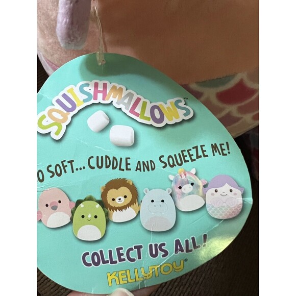 Squishmallows 16” Soft Plush Toy Pillow (Denise the Mermaid) NWT - Picture 6 of 6